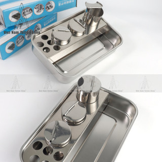 Khay Inox Phẫu Thuật 3/4 Hũ