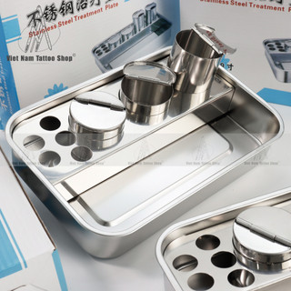 Khay Inox Phẫu Thuật 3/4 Hũ