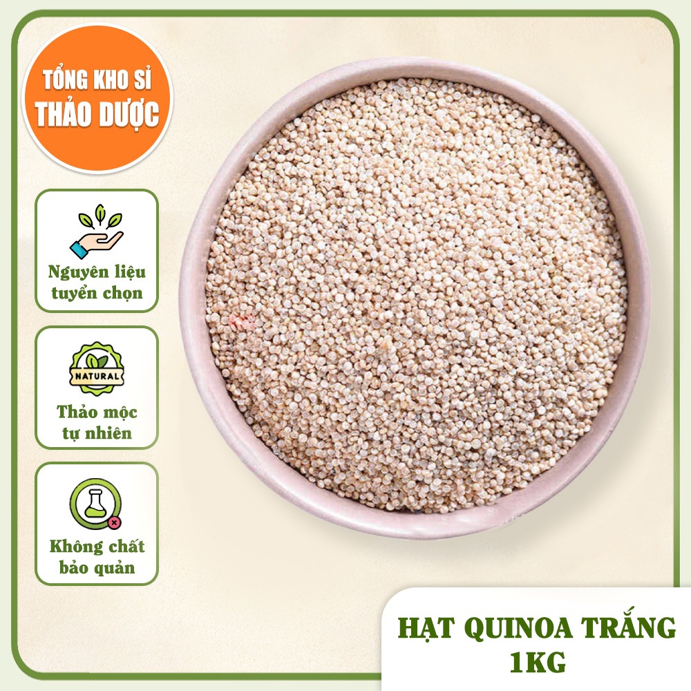 Hạt Quinoa Trắng 1kg (Hạt Diêm Mạch Hữu Cơ)