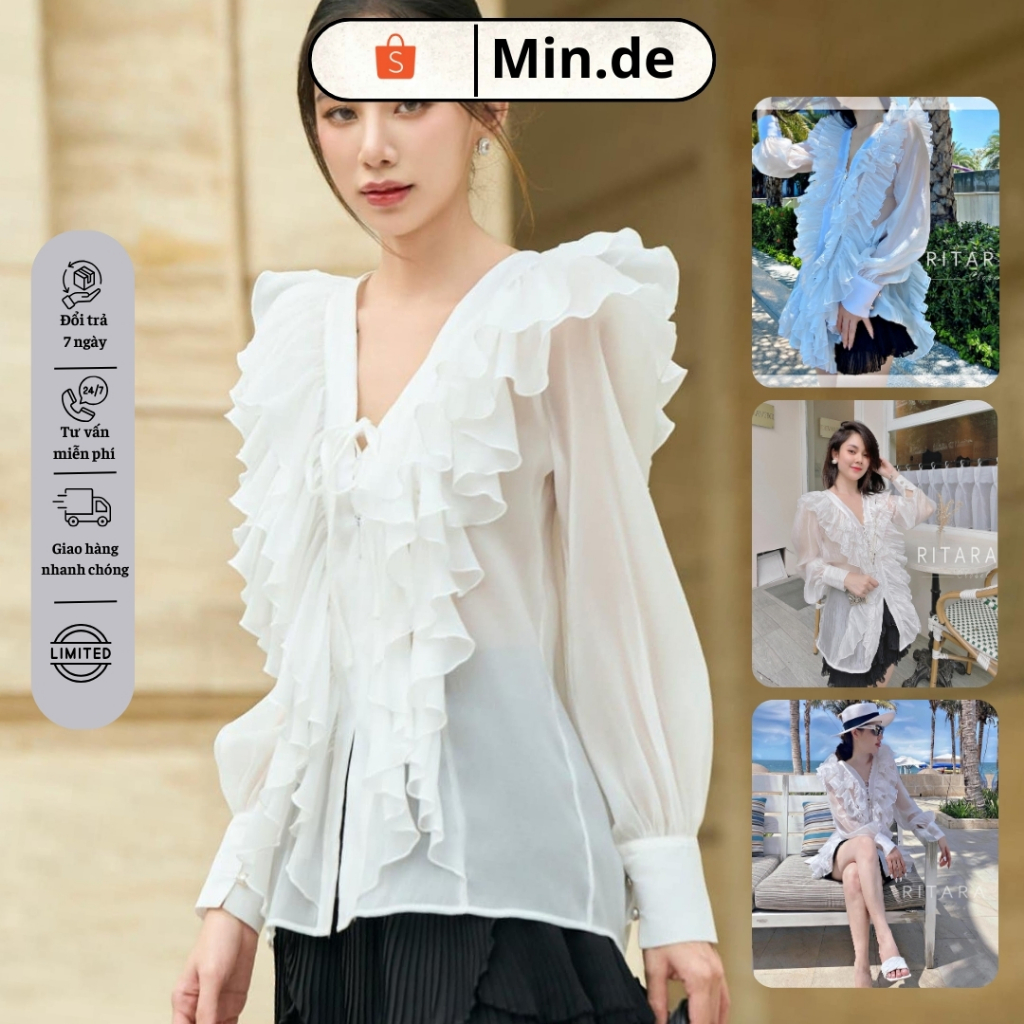 Đầm Ngắn Cổ Chữ V x Quần Ngắn RITARA CLOSET - RITARA-50