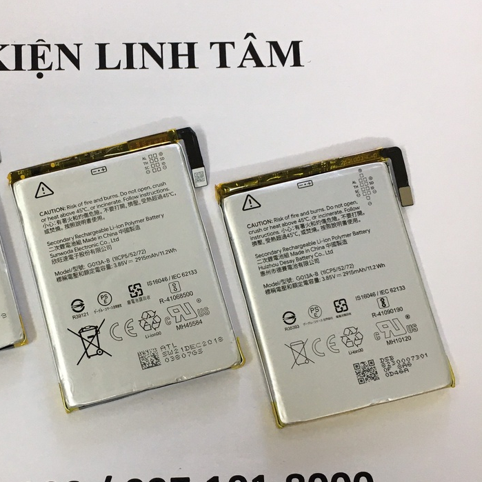 Pin zin công ty Goole Pixel 3 G013A-B