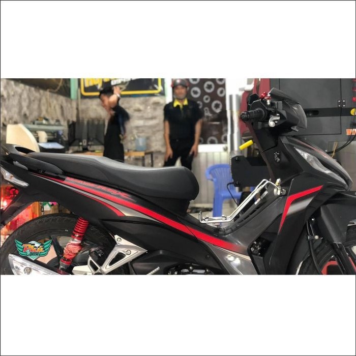 Tem Wawe RSX Chỉ đỏ , xe đen nhám (V)