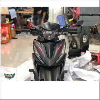 Tem Wawe RSX Chỉ đỏ , xe đen nhám (V)