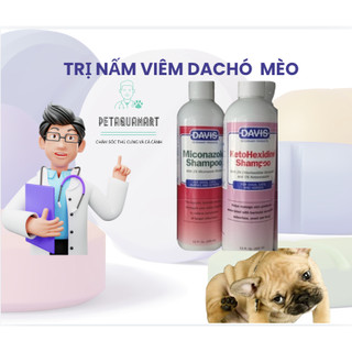  Sữa tắm cho chó mèo bị viêm và nấm da Ketohexidin của Davis USA 