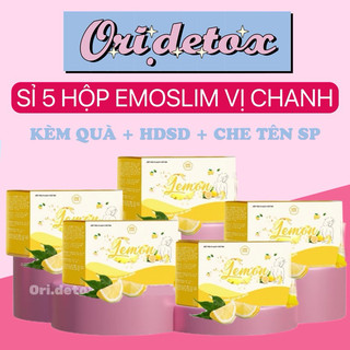 COMBO 5 HỘP TRÀ DETOX GIẢM CÂN TRÁI CÂY VỊ CHANH  Giam can hieu qua 