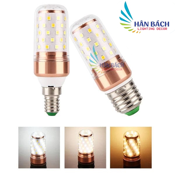 Bóng led bắp 3 chế độ ánh sáng E14 - E27 AC 220V