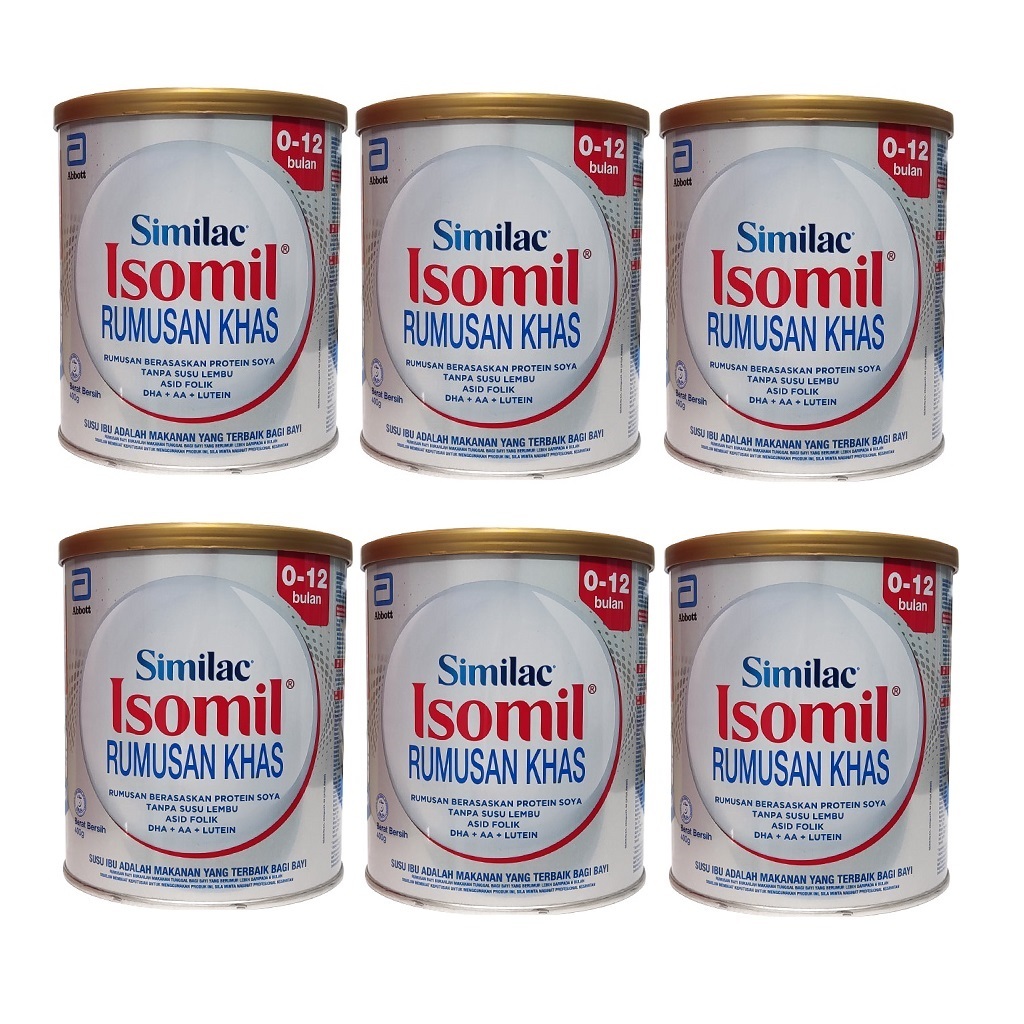 Combo 6 Lon Sữa Similac Isomil, Isomil Plus 400g [Date 2026].....: