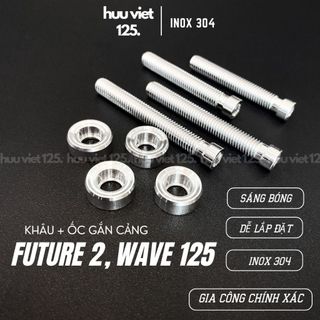 Khâu ốc gắn cảng Honda Future 2, Wave Thái Lan 125 phụ kiện inox 304