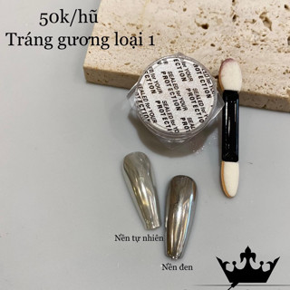  Phụ kiện nail - Hũ tráng gương màu bạc 01 