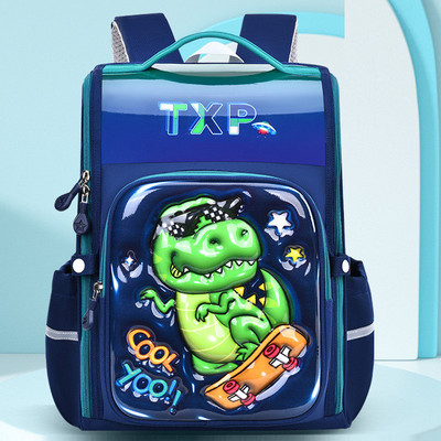 Balo chống gù PHI HÀNH GIA NÀNG TIÊN CÁ DINO PONY dáng hộp 3D cho bé gái và bé trai học sinh tiểu học dễ thương BEE GEE
