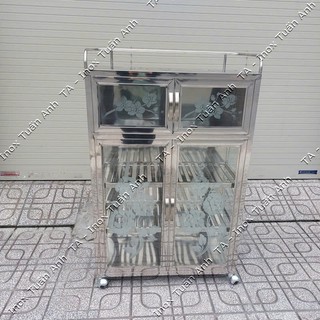 Tủ chén inox, tủ đựng chén bát inox TCTA80