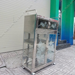 Tủ chén inox, tủ đựng chén bát inox TCTA80
