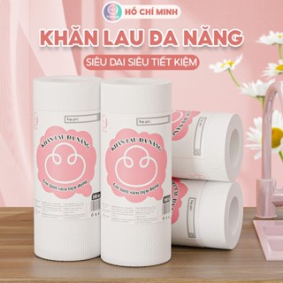 Khăn Lau Đa Năng Cuộn 100 tờ Top Gia Siêu Dai Có Thể Giặt Tái Sử Dụng