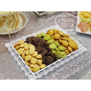 Khay Chữ Nhật Trắng Đựng Đồ Ăn