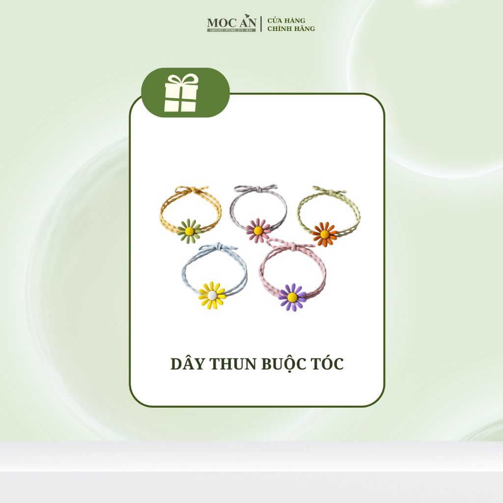 Dây Thun Cột Tóc 3 Dây Hạt Trân Châu Trắng