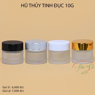 HỦ THỦY TINH 10G NẮP VÀNG