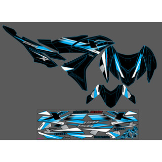 Tem Rời Winner X xanh đen nhám (C)