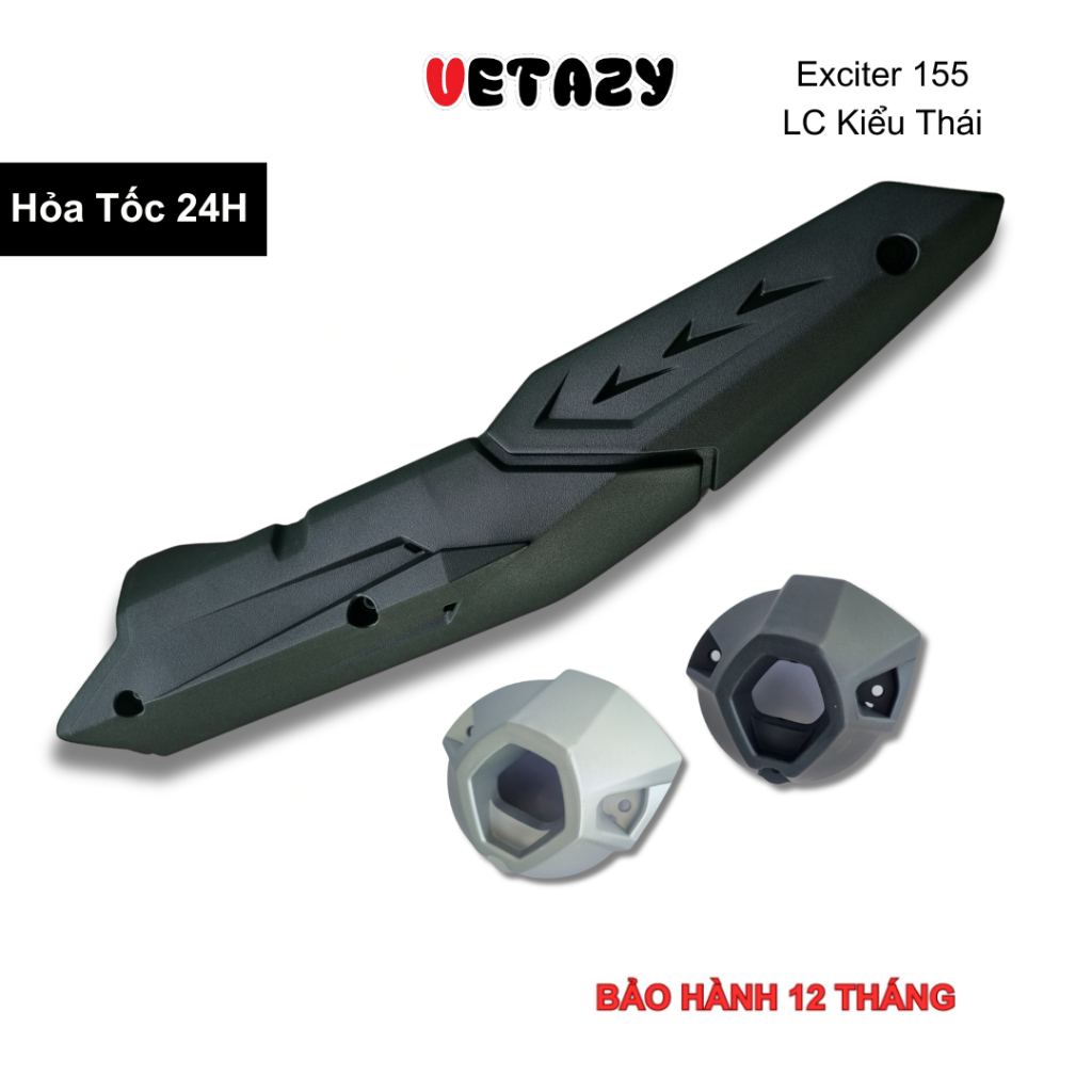 Ốp Pô Ex155 LC kiểu Thái, Ốp Bô Exciter 155 Thái, Ốp Pô Xe Ex155 phụ tùng xe máy Vetazy