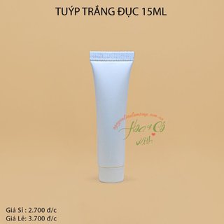 TUÝP NHỰA RỖNG TRẮNG 15ML NHÁM