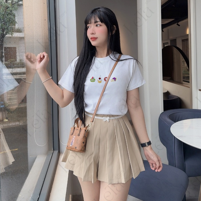 Áo Thun Form Fit Mẫu CAKE. Áo Baby Tee Chất Cotton Co Giãn, Thoải Mái | BigBuy360 - bigbuy360.vn