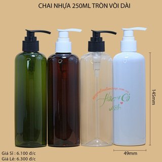 COMBO 3CHAI 250ML TRÒN VÒI DÀI