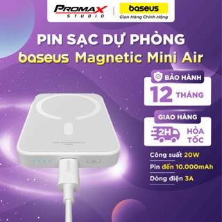 Pin Sạc Dự Phòng Không Dây Tích Hợp Nam Châm Baseus Magnetic Mini Air Wireless Fast Charge Power Bank 6000mAh 20W