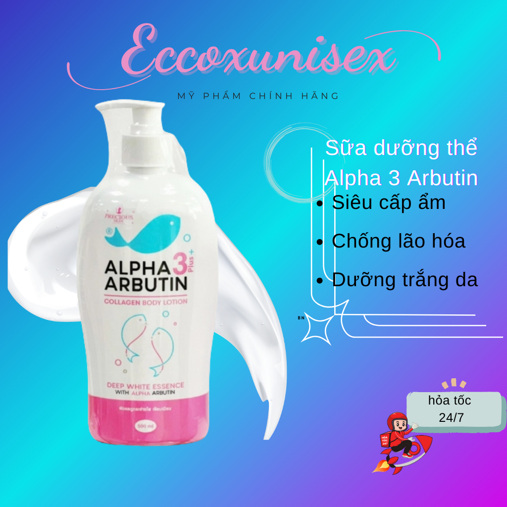 Dưỡng Thể Alpha Arbutin Collagen Lotion 500ml