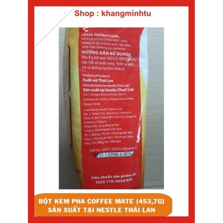 Bột kem coffee mate 453,7G - Nestle. Pha trà sữa, cà phê.