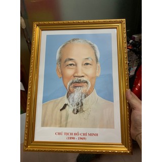 khung kèm ảnh BÁC HỒ