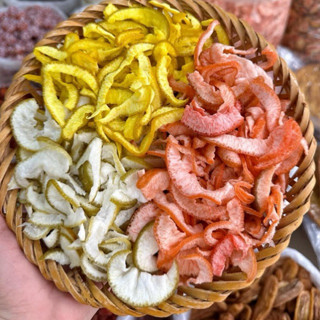   Tiệm Nhà Cô Yến  Mứt Vỏ Bưởi Sấy 3 Loại 250g-500g 