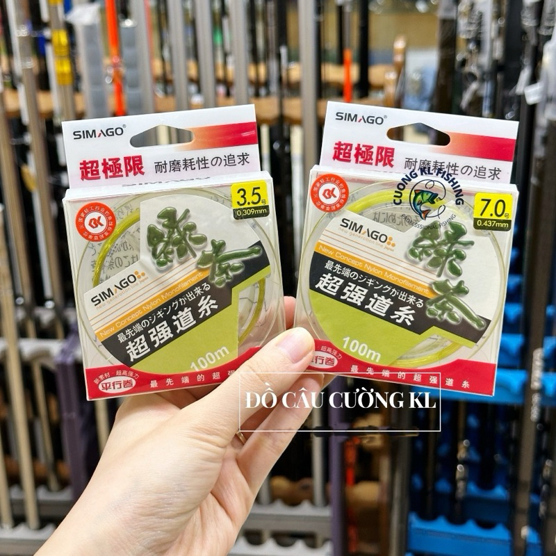 Cước Simago trà xanh dài 100m