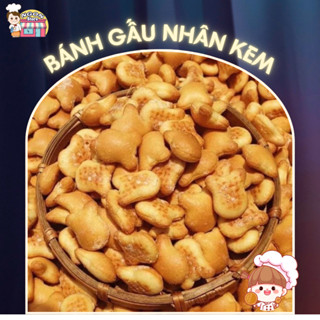 【HÀNG CHUẨN Bánh Gấu Thiên Hồng 1KG - Hương Vị Tuổi Thơ - Bánh Gấu Nhân Kem - NGON STORE