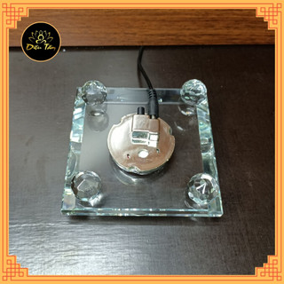 Đế đèn led pha lê đổi màu làm sáng tượng, trang trí