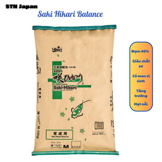  Cám cá Koi tăng trưởng nhanh hạt nổi Saki Hikari Balance Nhật Bản 15kg 