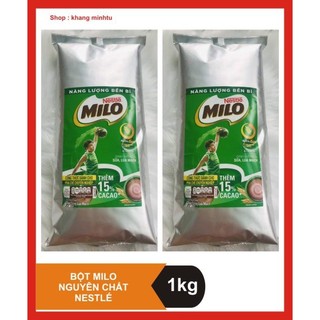  Combo 2 bịch Bột Milo Nguyên Chất 1kg - Nestle  DATE : 03 2026  