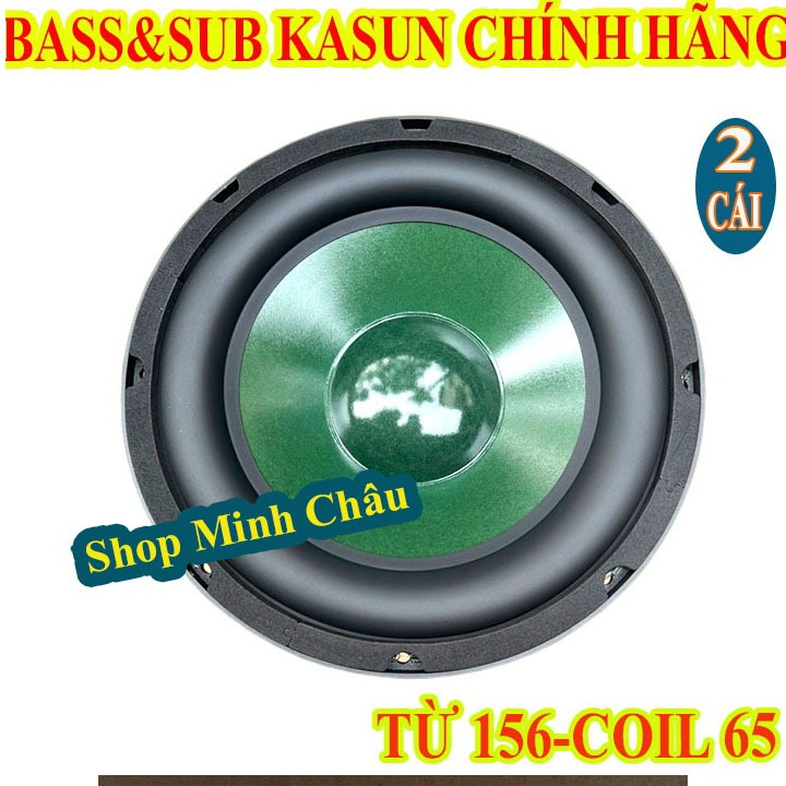 CẶP LOA BASS SUB 25 KASUN MÀNG XANH TỪ 156 COIL 45 HỒNG KÔNG - GIÁ 2 LOA