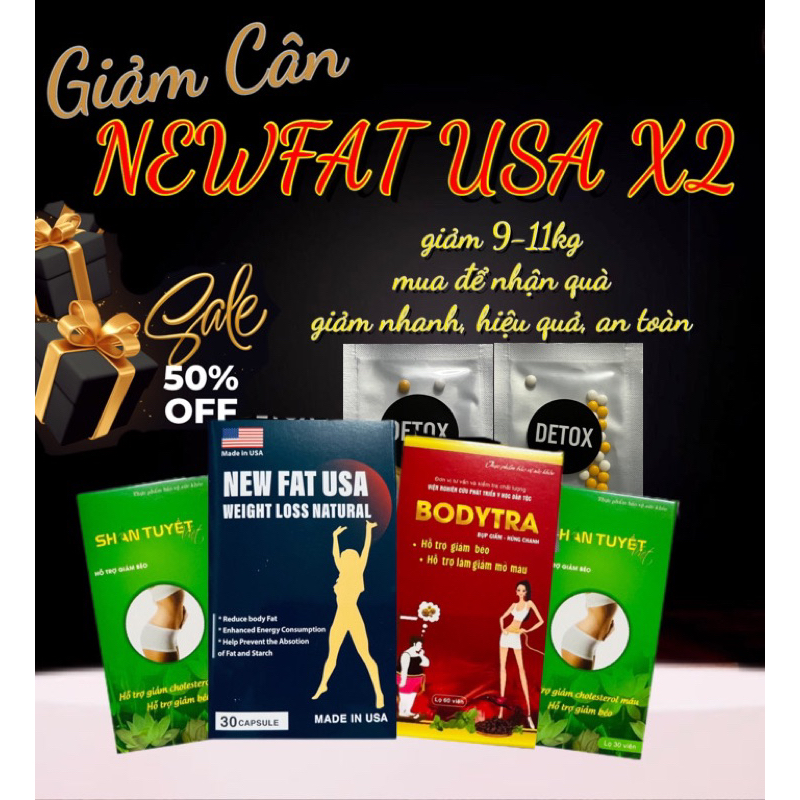 Giảm cân NEWFAT BODYTRA dành cho người thừa nhiều, khó giảm, chững cân