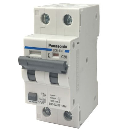 Cầu dao chống giật RCBO Panasonic - Bảo vệ quá tải, ngắn mạch và chống rò dòng (Aptomat chống giật P