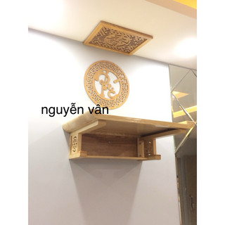 combo 2 bộ bàn thờ treo tường 41x61 kèm chắn khói