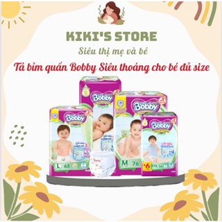 Tã / Bỉm Bobby Dán /Quần Đủ Size Cho Bé Từ Sơ Sinh NB108/S80/M76/ L68/ XL62/XXL56/XXXL34