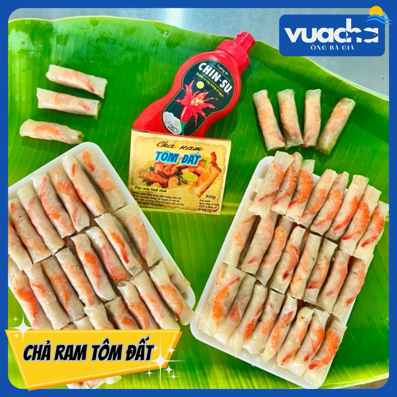 Chả Ram Tôm Đất - size nhỏ - (khay 45 cuốn) Giao hoả tốc HCM 30p