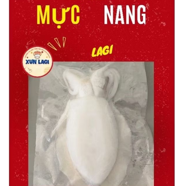 Mực Nang làm sạch 1 con, size 0,5 đến 1kg con chất lượng tươi ngon, XƯN LAGI Hải Sản Tươi