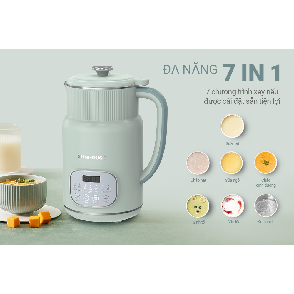 Máy làm sữa hạt đa năng SUNHOUSE SHD5260 bảo hành 12 tháng chính hãng | BigBuy360 - bigbuy360.vn