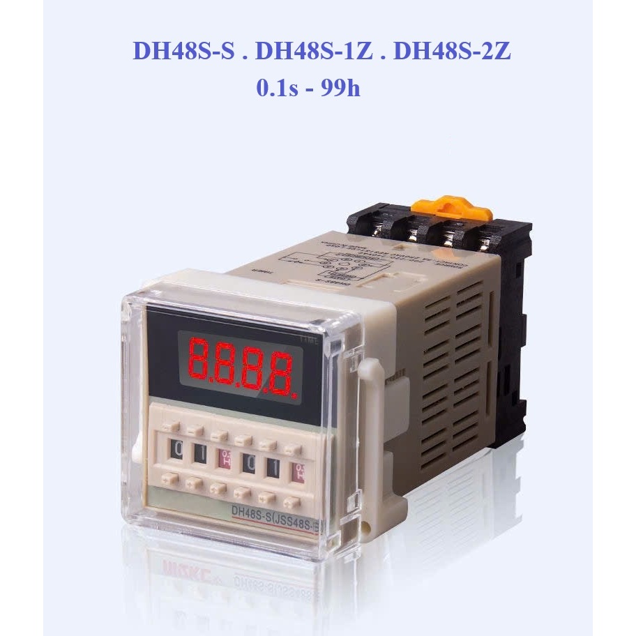 Timer hẹn giờ DH48S-2Z, DH48S-S, DH48S-1Z công tắc hẹn giờ 2 tổ tiếp điểm
