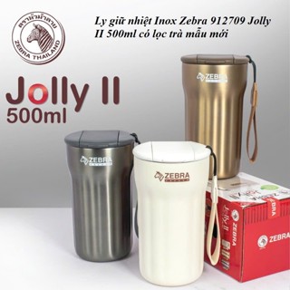 Ly giữ nhiệt Inox Zebra 912709 Jolly II 500ml có lọc trà mẫu mới