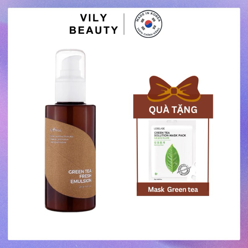 Sữa Dưỡng tinh chất trà xanh Isntree Green Tea Fresh Emulsion 120ml