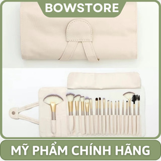 Túi Hộp Đựng Cọ Trang Điểm BOWSTORE Nhiều Ngăn Gấp Gọn Có Nút Đóng Chứa Đồ Makeup Mỹ Phẩm Nhẹ Tiện Lợi Mang Đi Du Lịch