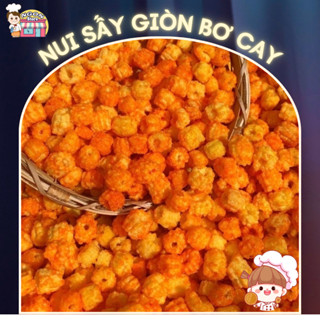 【HÀNG XỊN】Nui Sấy Giòn Vị Bơ Cay - Nui Sấy Bơ Cay - Nui Sấy Giòn Bơ Cay - Bánh Nui Sấy - Ăn Vặt