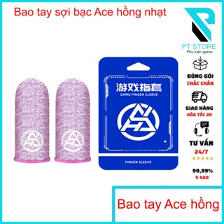Bao tay chơi game sợi bạc Ace hồng nhạt - Tỉ lệ sợi bạc cao - Màu sắc cá tính -Trải nghiệm mượt mà -Chống mồ hôi tay tốt