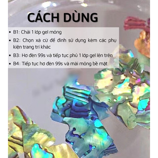 Xà cừ vân đá siêu mỏng set 12 màu